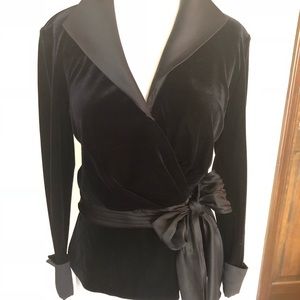 Tadashi Collection Velvet Blouse